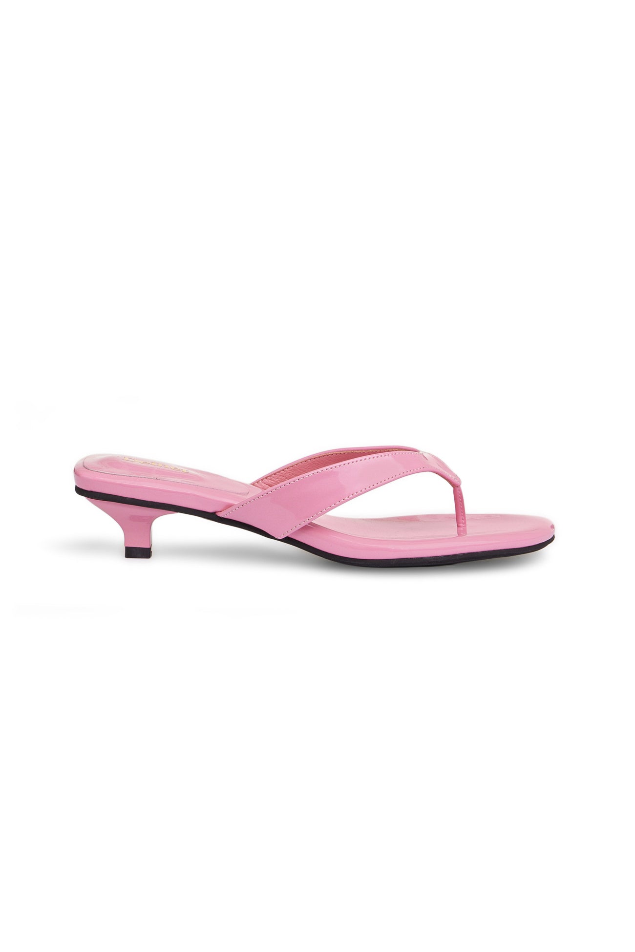 Deinet - ENAMEL FLIP FLOP IN PINK