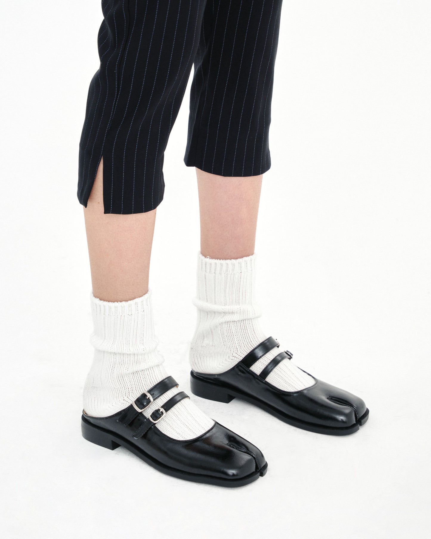 PAES - Double Buckle Mule / Black