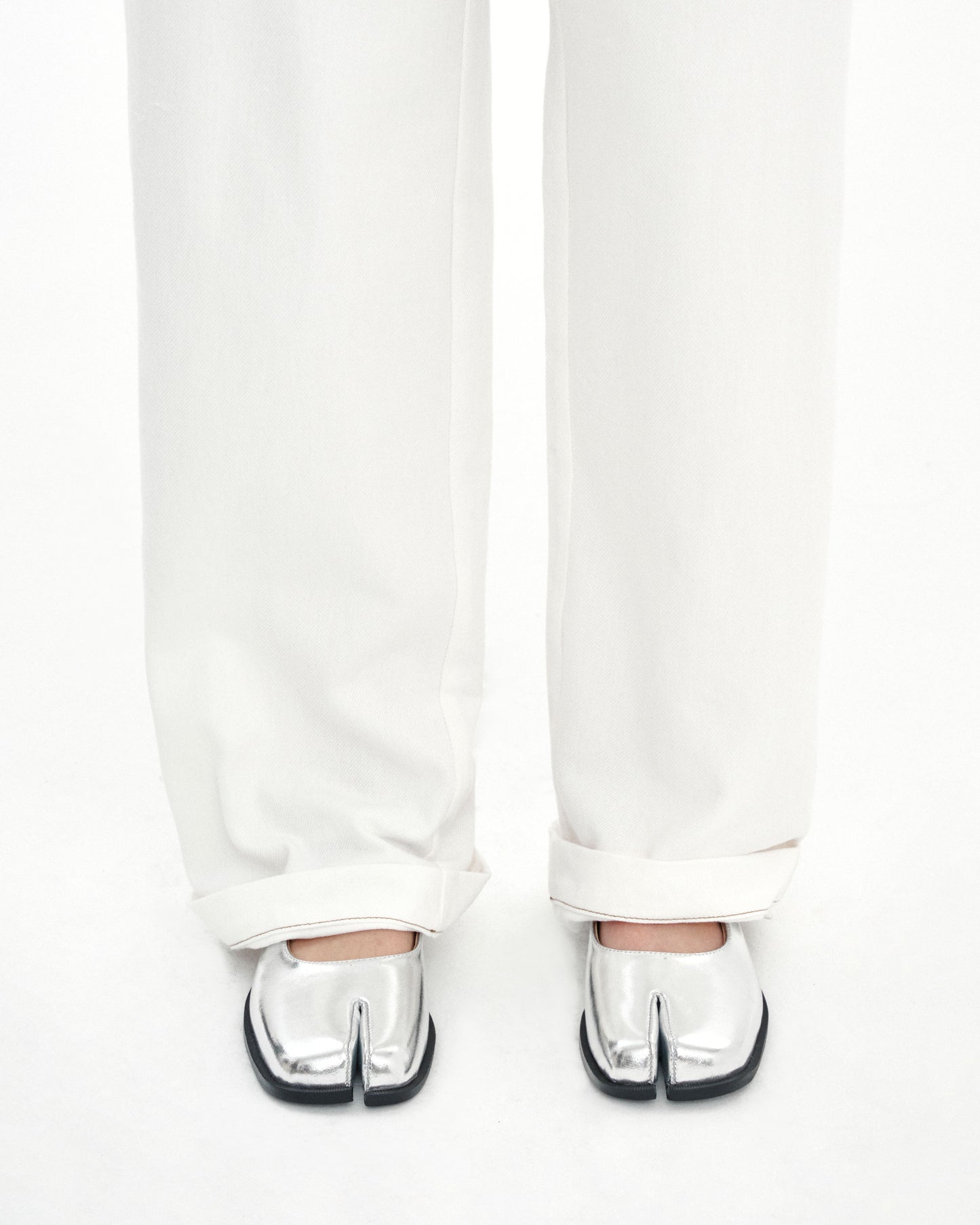PAES - Double Buckle Mule / Silver