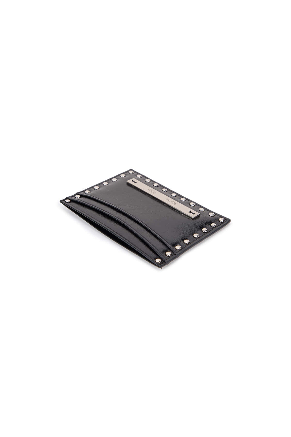 Matin Kim - WESTERN STUD CARD WALLET IN BLACK
