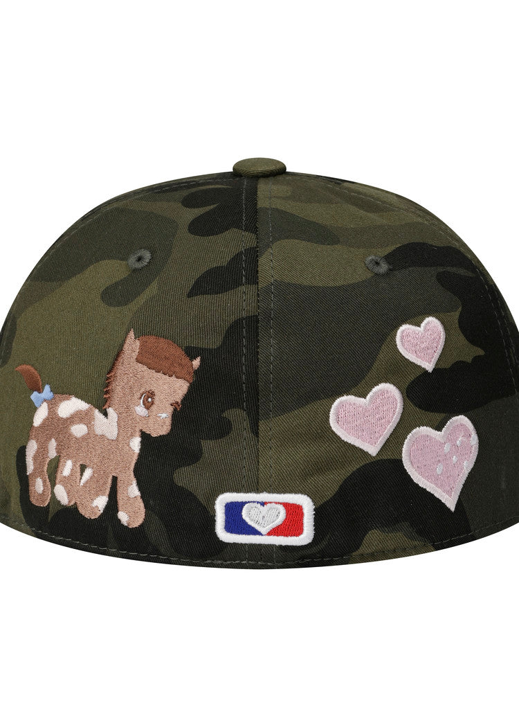 the museum visitor - PONY EMBROIDERY CAP (CAMO)
