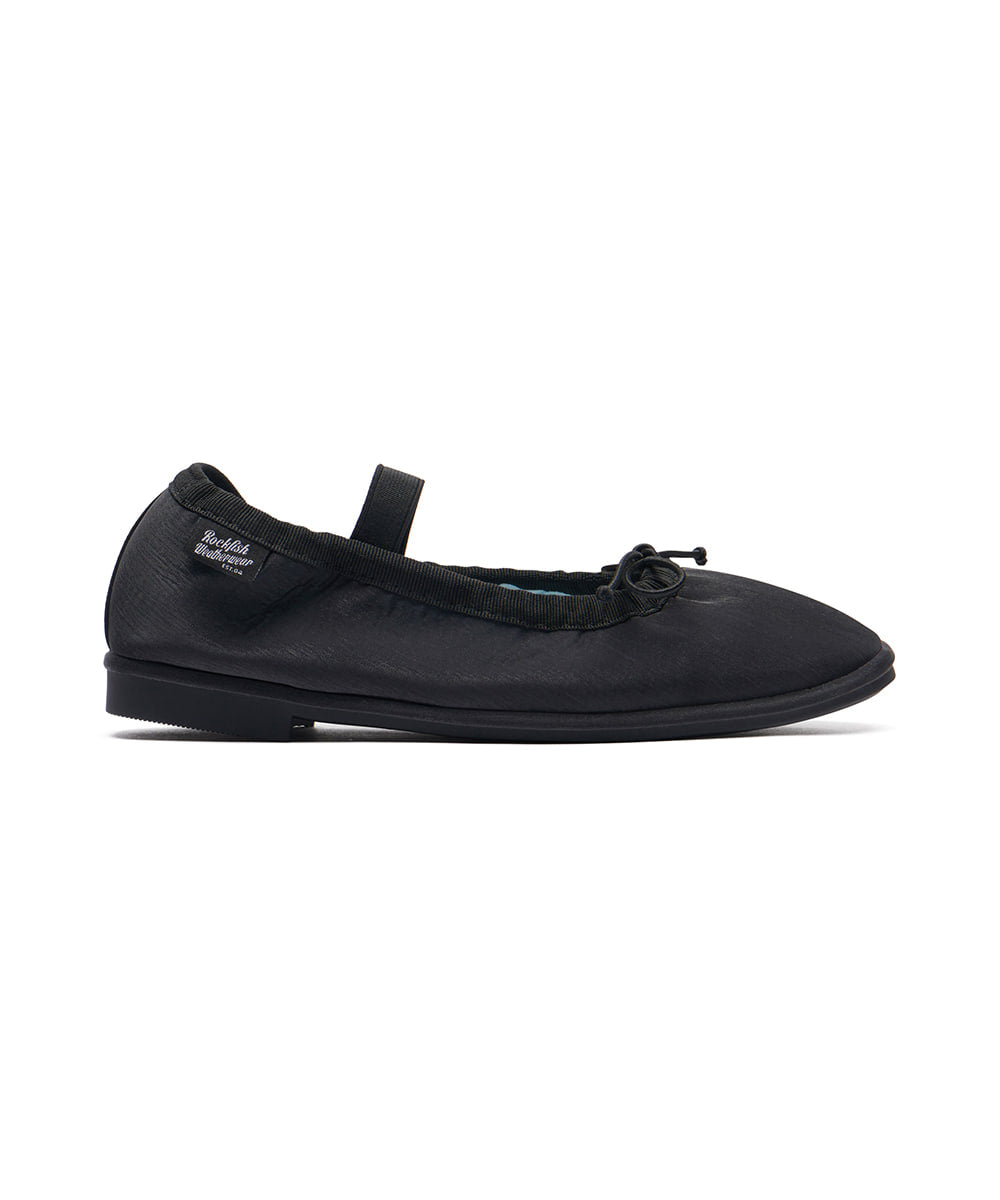 WISLEY SCRUNCH FLATS - BLACK