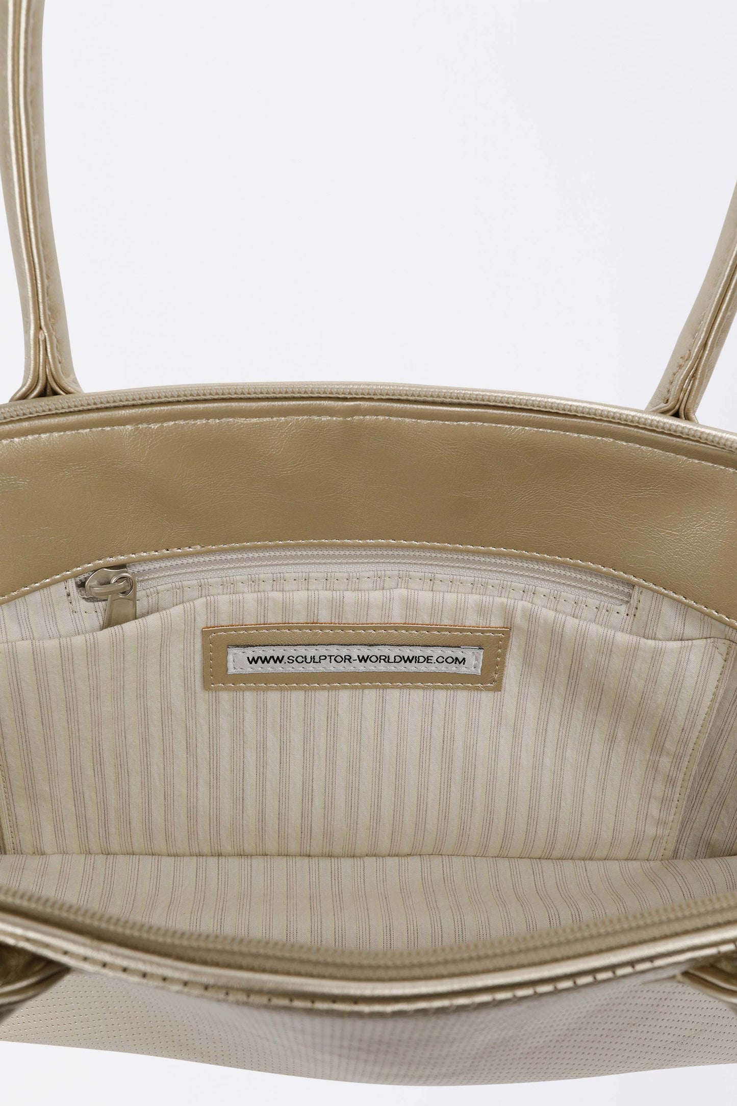 Sculptorpage - Flower Bowling Bag Metallic Gold