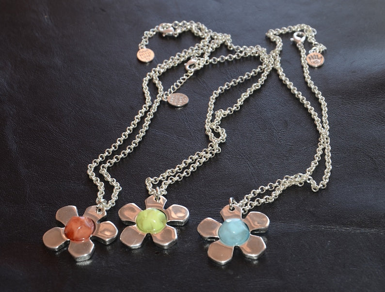 西班牙品牌OA-Thick silver plated chain necklace