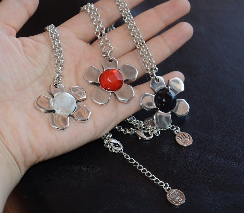 西班牙品牌OA-Thick silver plated chain necklace