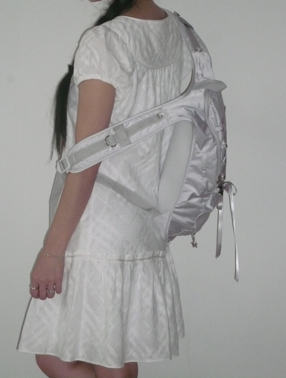 Nuyet - Lace up backpack _ Grey