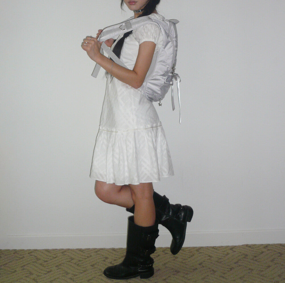 Nuyet - Lace up backpack _ Grey