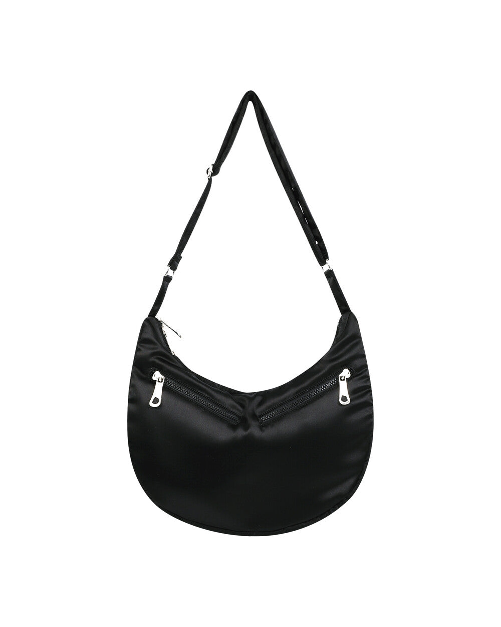 IUGA - Laced Ribbon Shoulder Bag (Black)