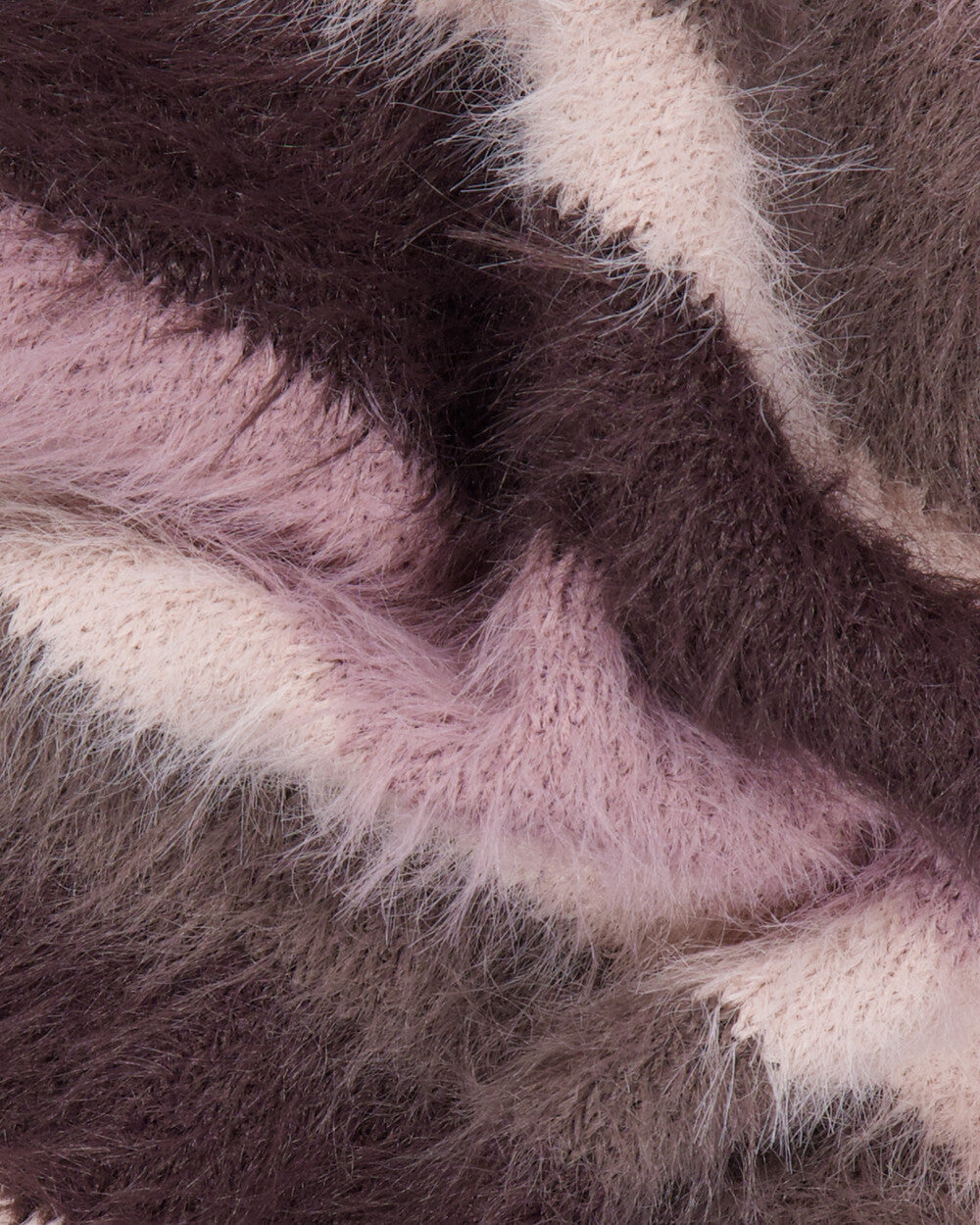 IUGA - Striped Hairy Bold Muffler (Pink) (2月頭到貨)