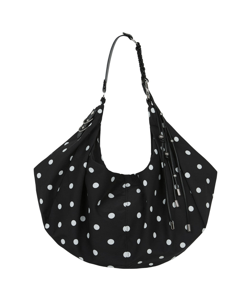 Notknowing - Braided Dot Shoulder Bag (BLACK)
