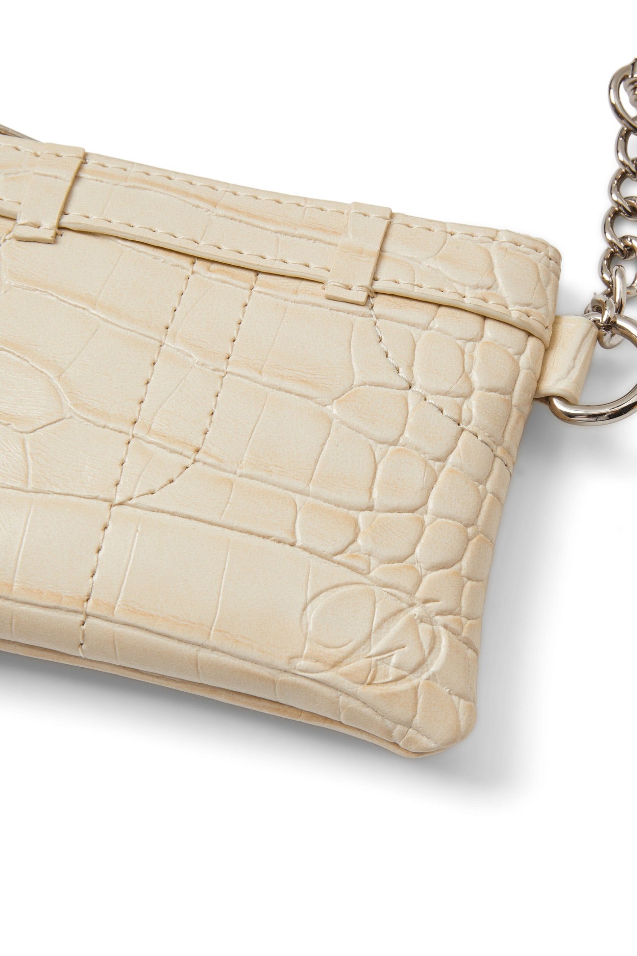 Deinet - CROCODILE PATTERN TWO-WAY BAG IN CREAM