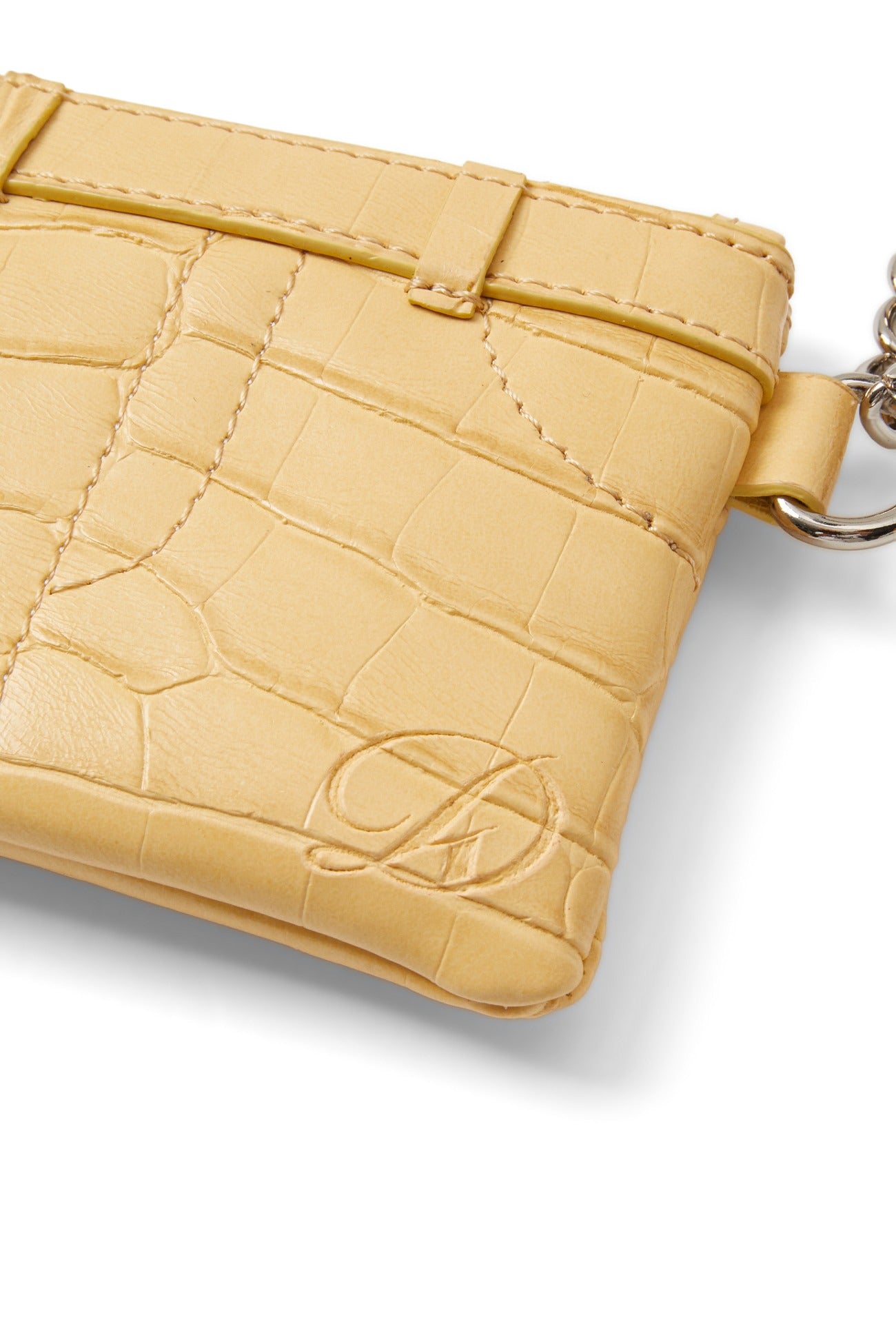 Deinet - CROCODILE PATTERN TWO-WAY BAG IN BUTTER