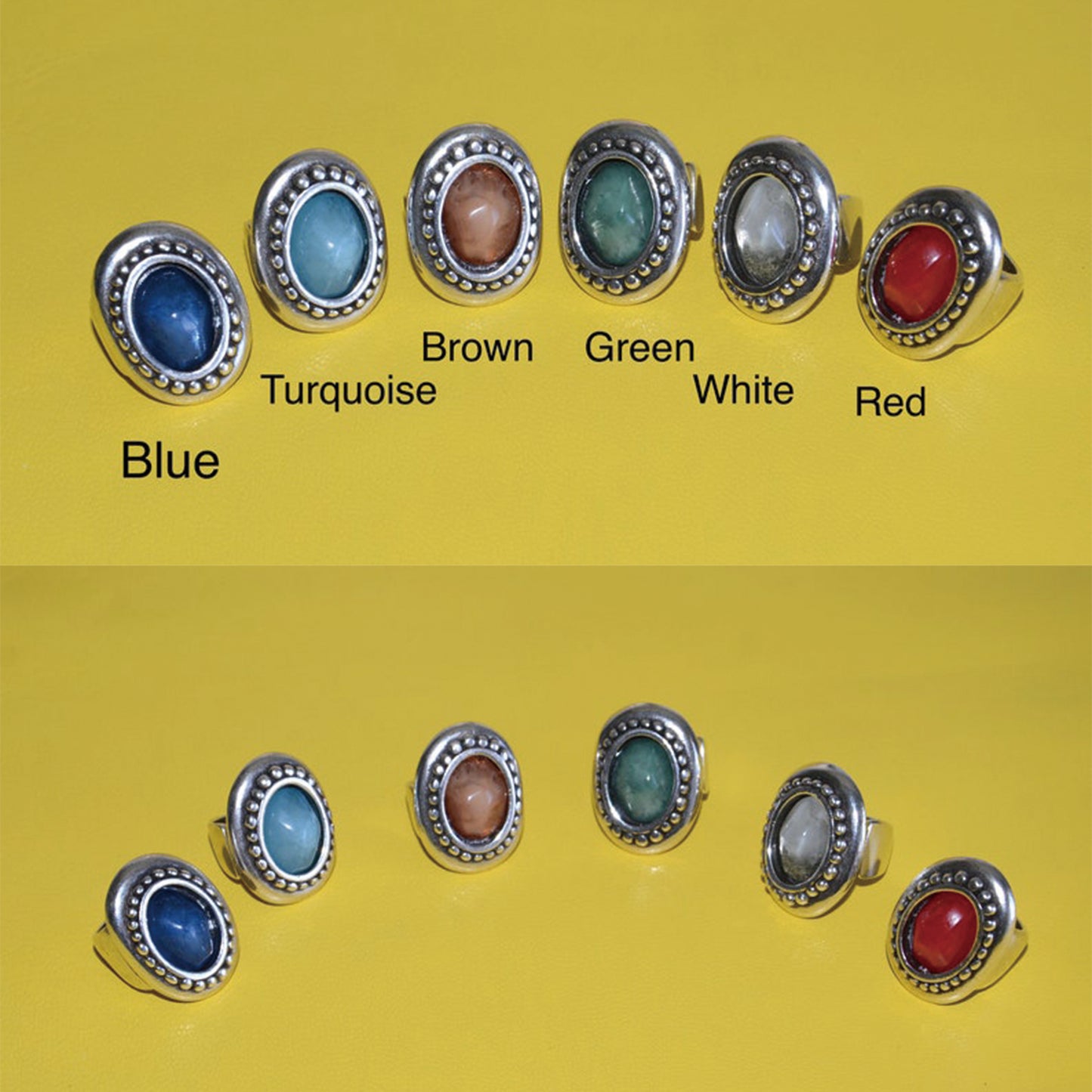 西班牙品牌OA-馬賽克樹脂戒指