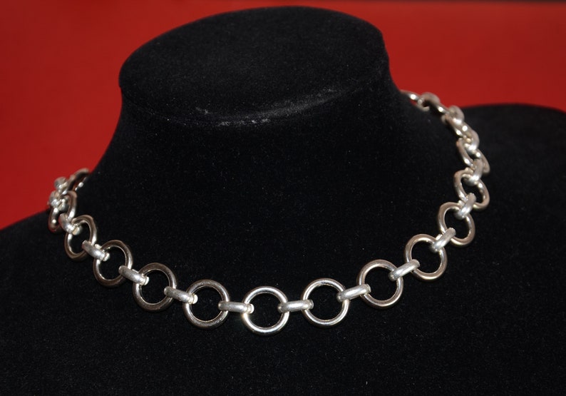 西班牙品牌OA-round circle chain necklace