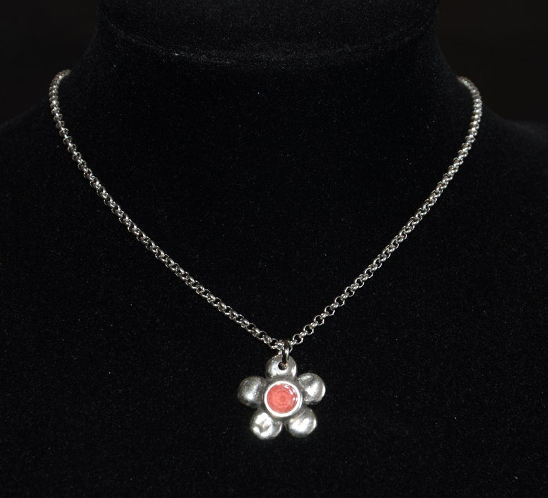 西班牙品牌OA-flower pendant necklace