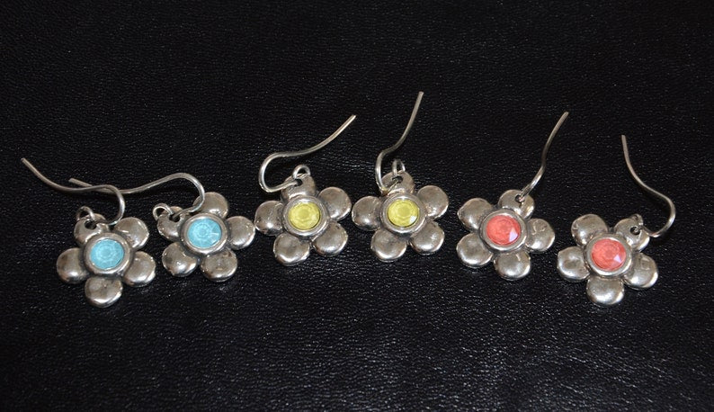 西班牙品牌OA-flower pendant earrings