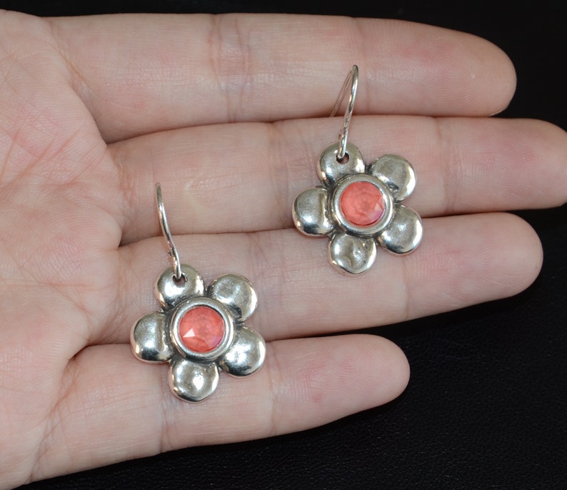 西班牙品牌OA-flower pendant earrings