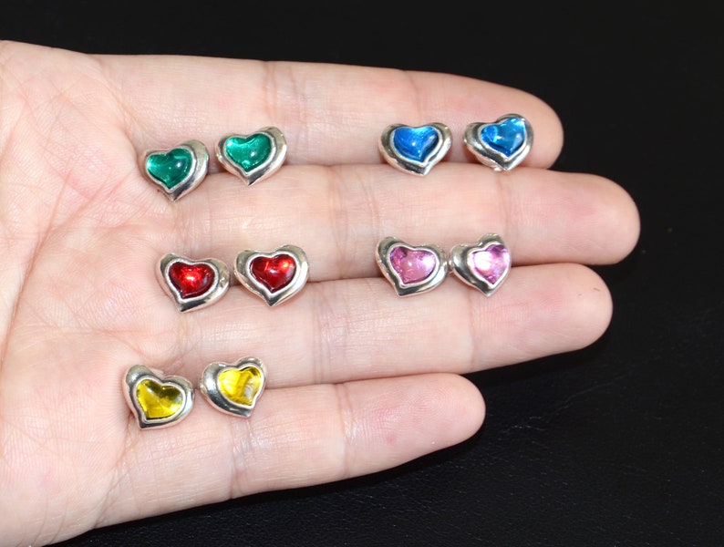西班牙品牌OA-heart pierced earrings