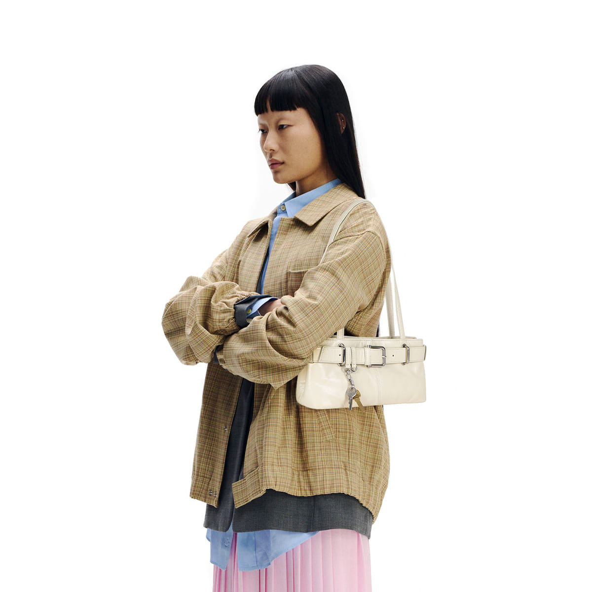 osoi - SHOULDER BROCLE MINI [STONE CREAM]