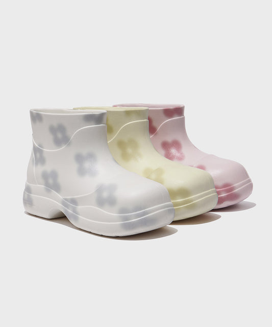 [X MINJUKIM] FLORAL SHADOW BOOTS SHORT - 3color