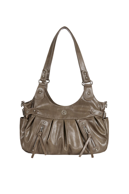 illigo - Amber Buckle Shoulder Bag Beige