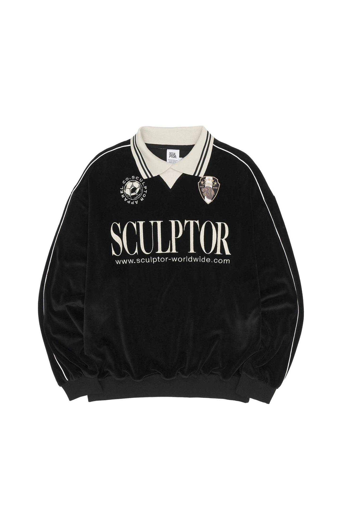 [𝐎𝐍 𝐒𝐀𝐋𝐄 !] Velour Soccer Jersey Black