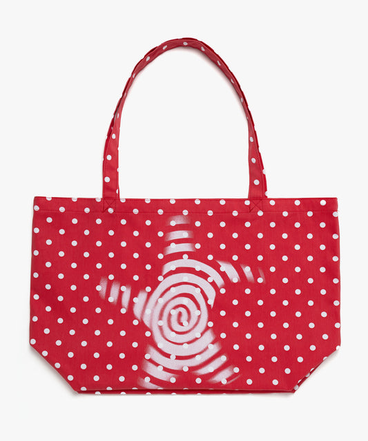 webhouse - 상품 이미지상품 이미지 Twister Star Tote Bag - Dot Red