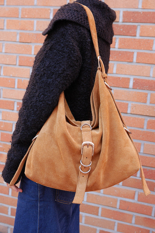 KHIHO - DIDI BELTED BIG BAG(2-WAY) / CAMEL