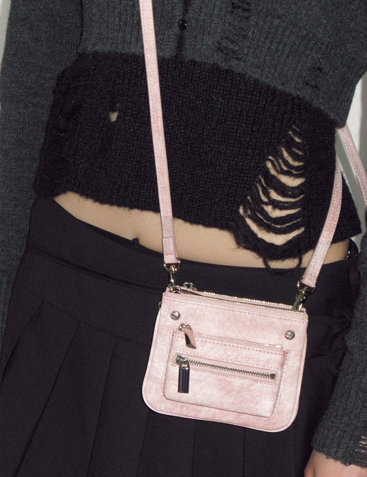 sunburnproject - Rivet Two-way Mini Bag (PINK)