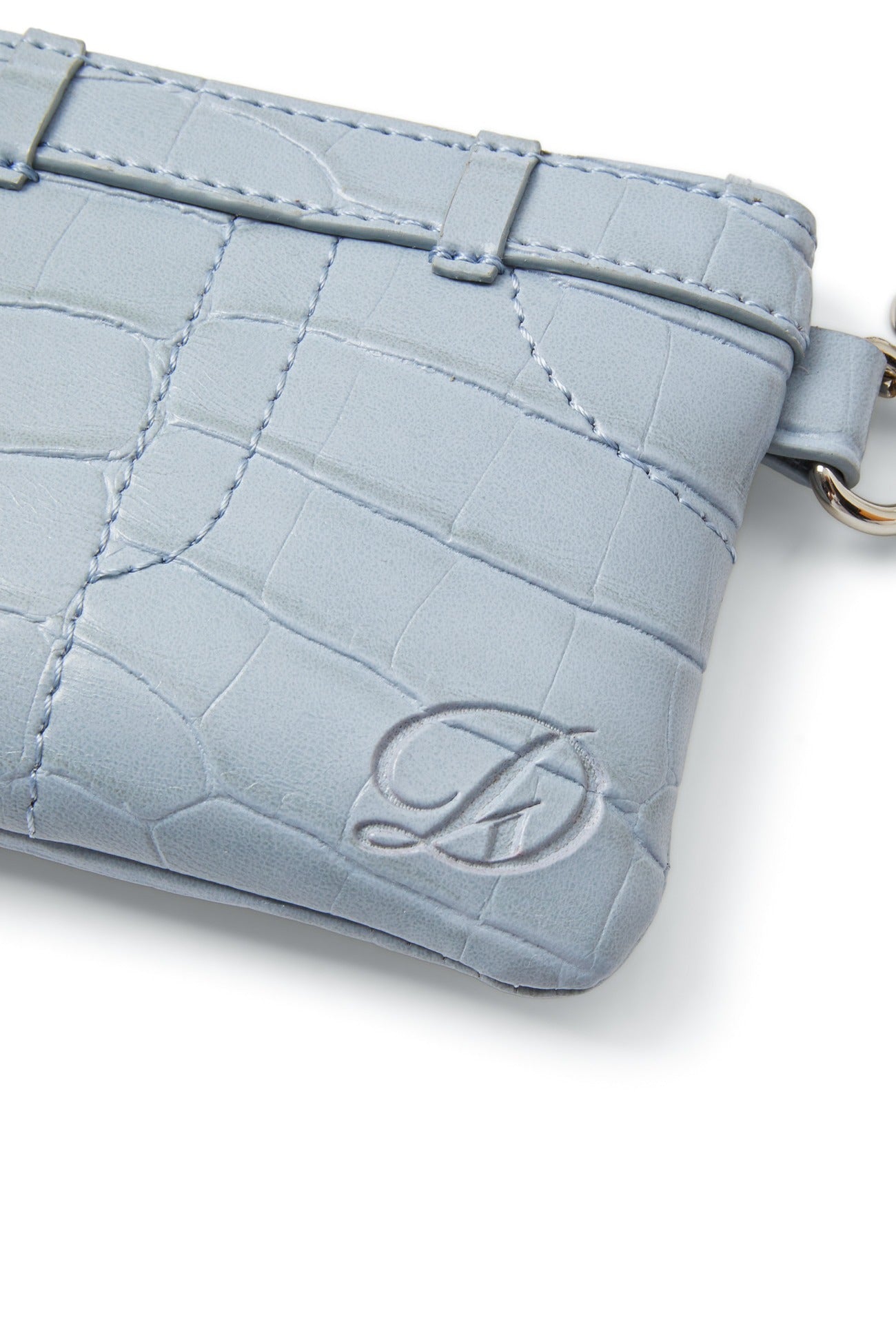 Deinet - CROCODILE PATTERN TWO-WAY BAG IN SKY BLUE