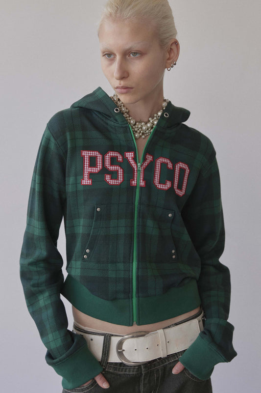 Sculptorpage - Cottage Zip-Up Hoodie Check