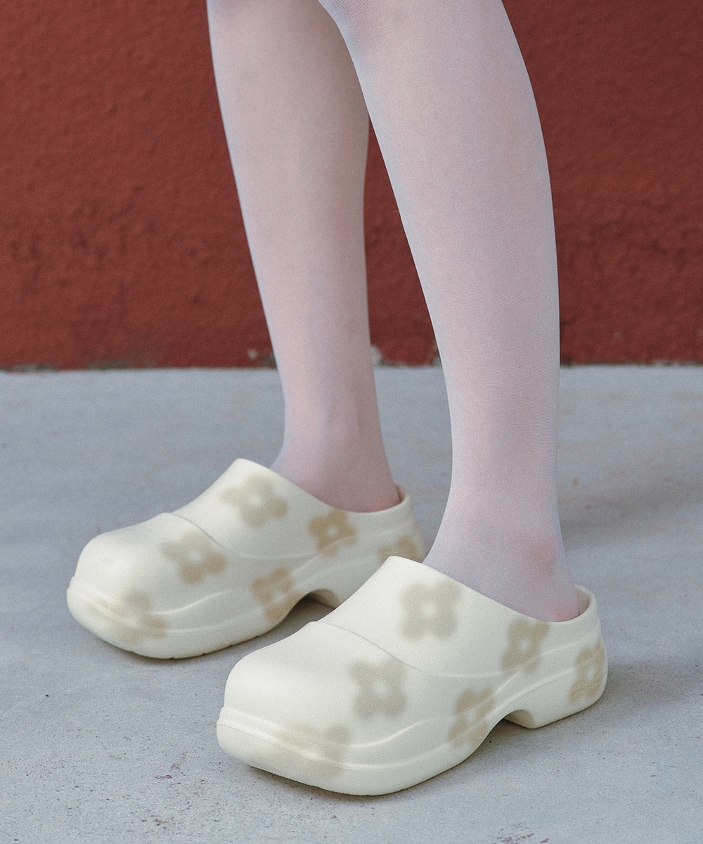 [X MINJUKIM] FLORAL SHADOW CLOG - 3color