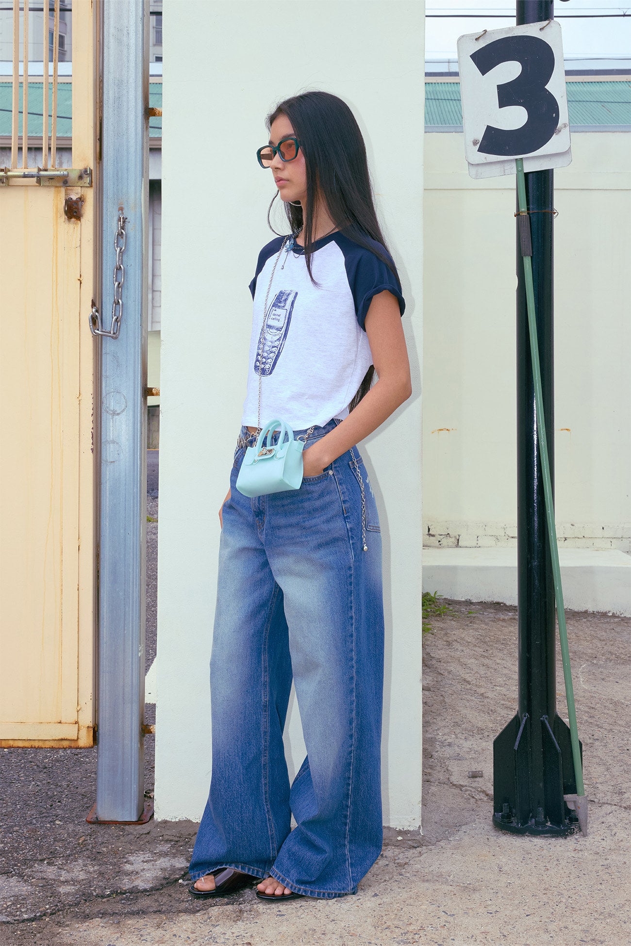 🫧JELLY BAG🫧 - JELLY CHAIN MINI BAG IN ICE BLUE