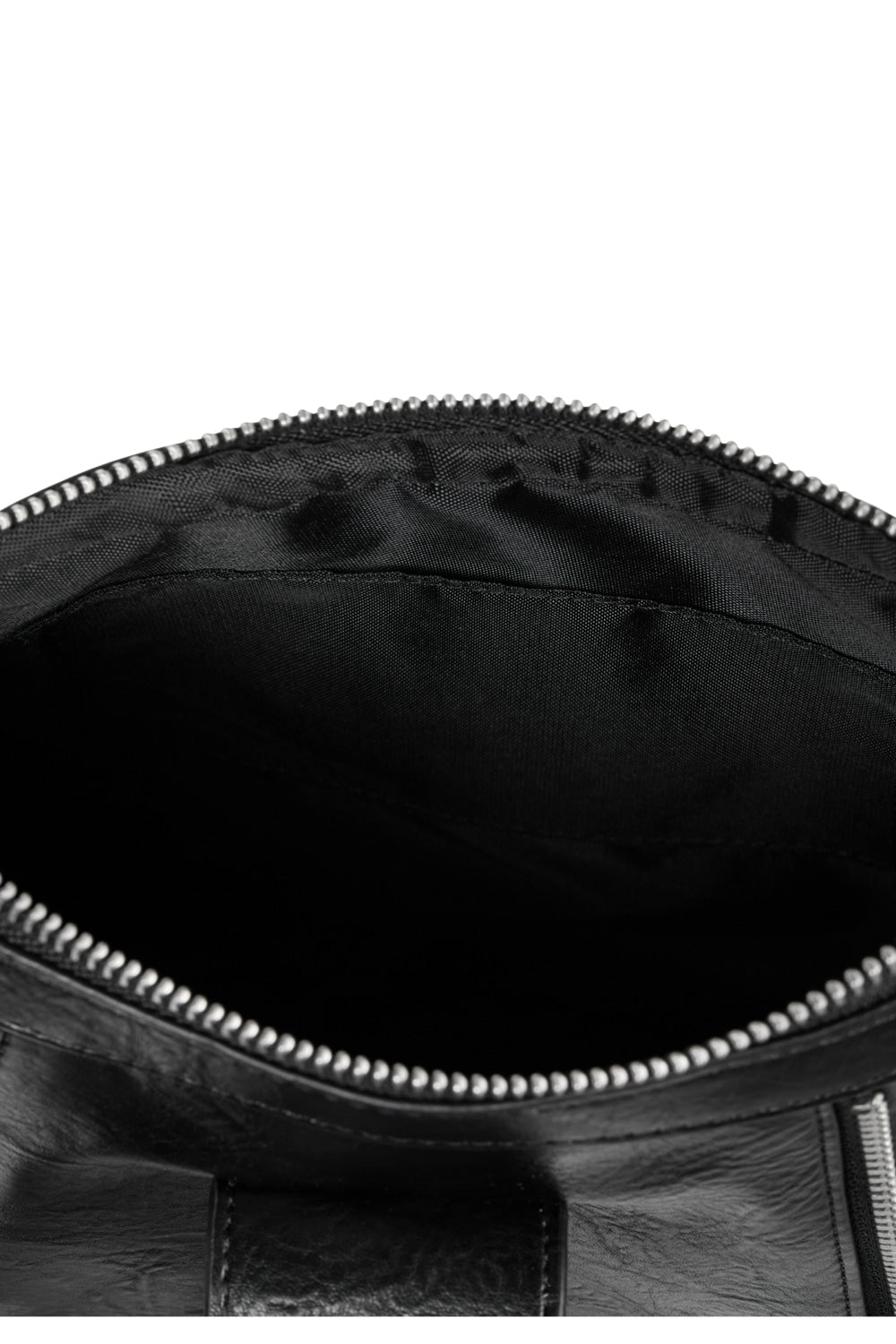 IUGA - Zippered Buckle Hobo Bag (Black)