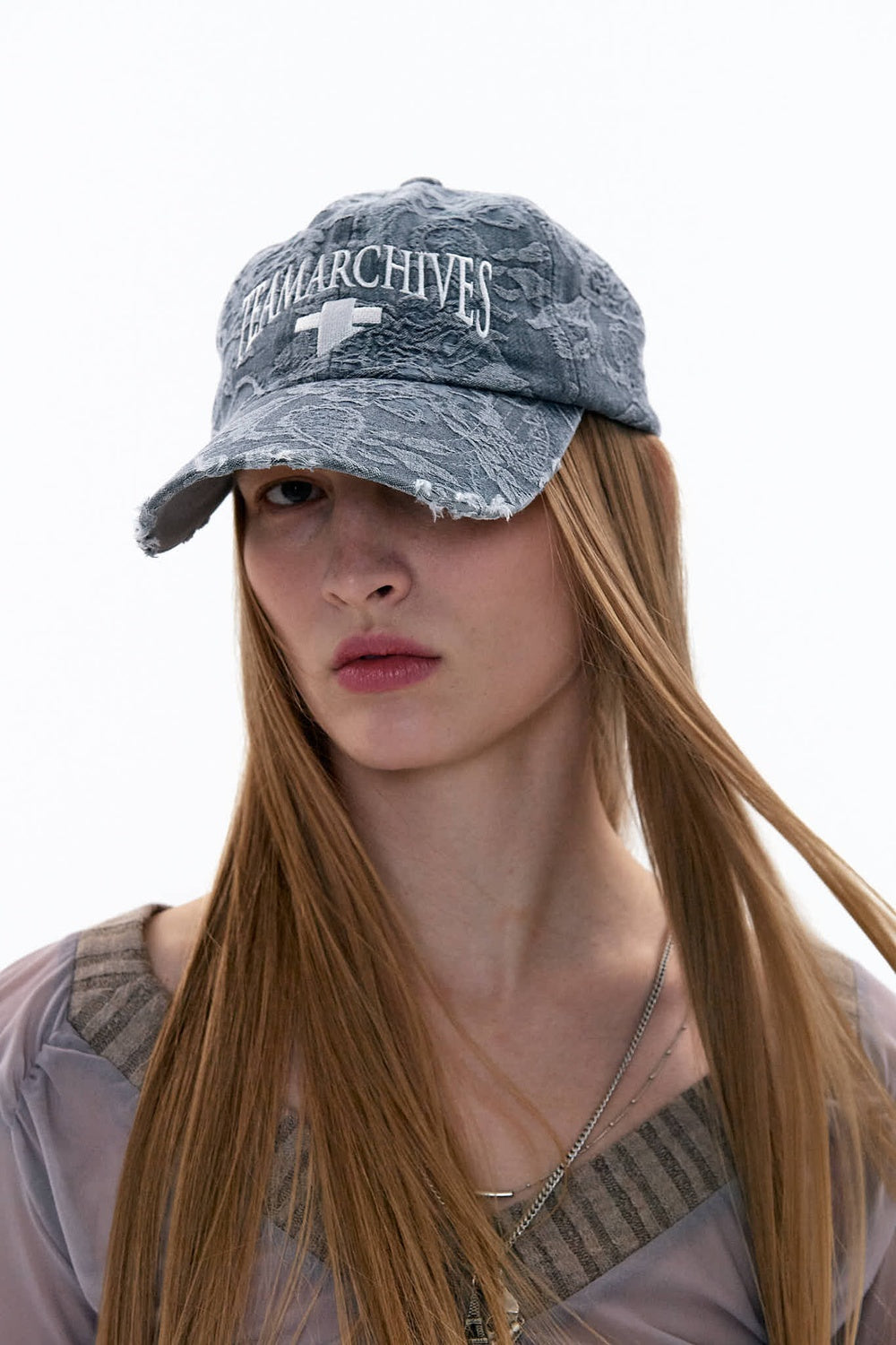 [2차 리오더]TEAMARCHIVES JACQUARD CAP (DENIM)