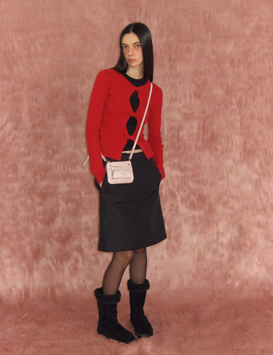 sunburnproject - Rivet Two-way Mini Bag (PINK)