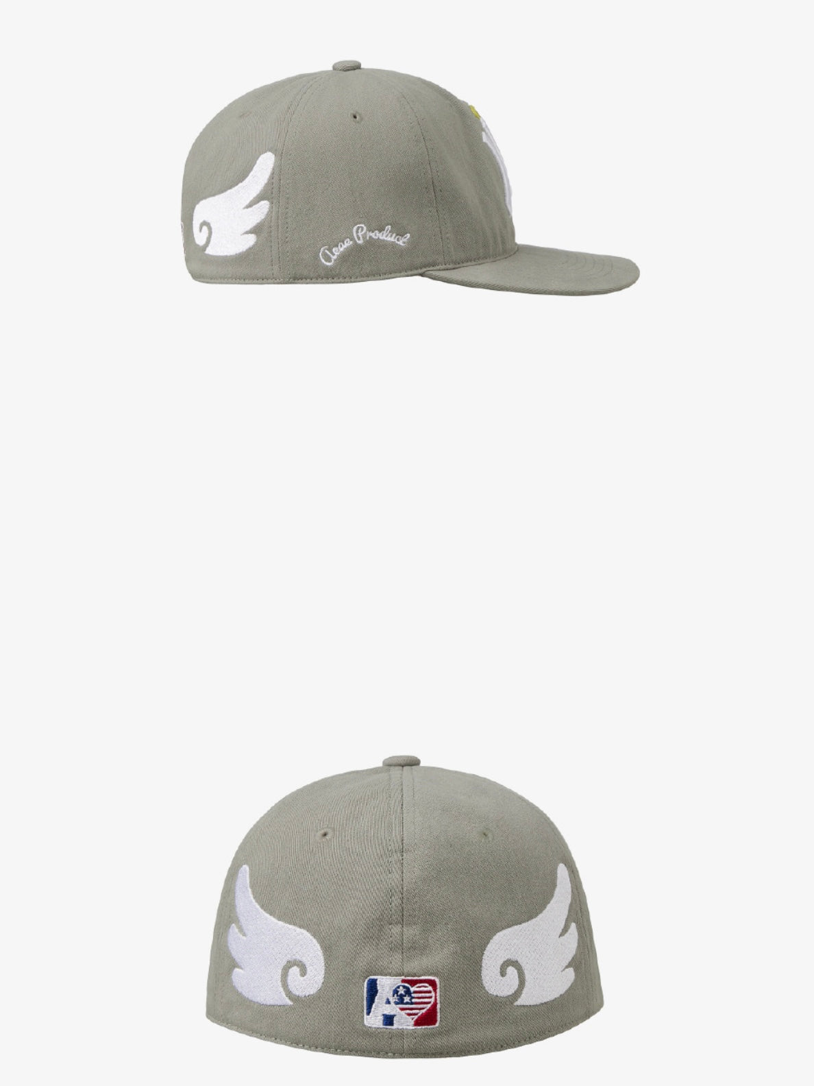 [pre order]aeae - AE SYMBOL ANGEL WING CAP [GREY][10/17 예약발송]
