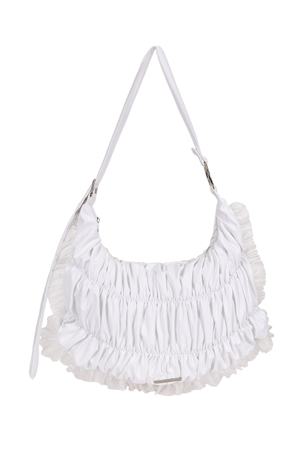 illigo - [Pre-order delivery on 10/02] Frill Bubble Big Cross Bag White