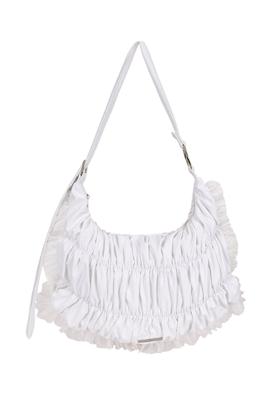 illigo - [Pre-order delivery on 10/02] Frill Bubble Big Cross Bag White