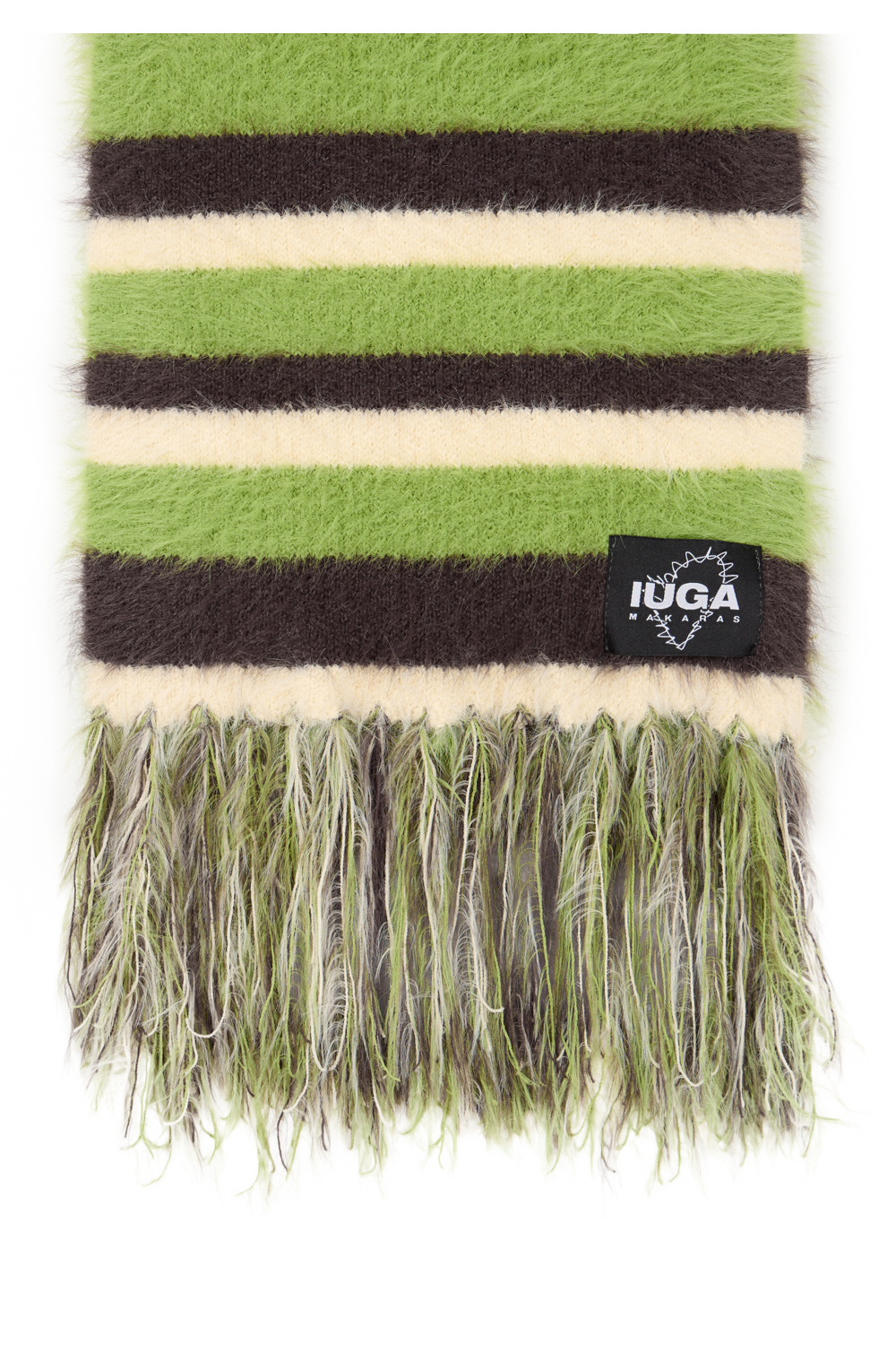 IUGA - Striped Hairy Bold Muffler (Green)