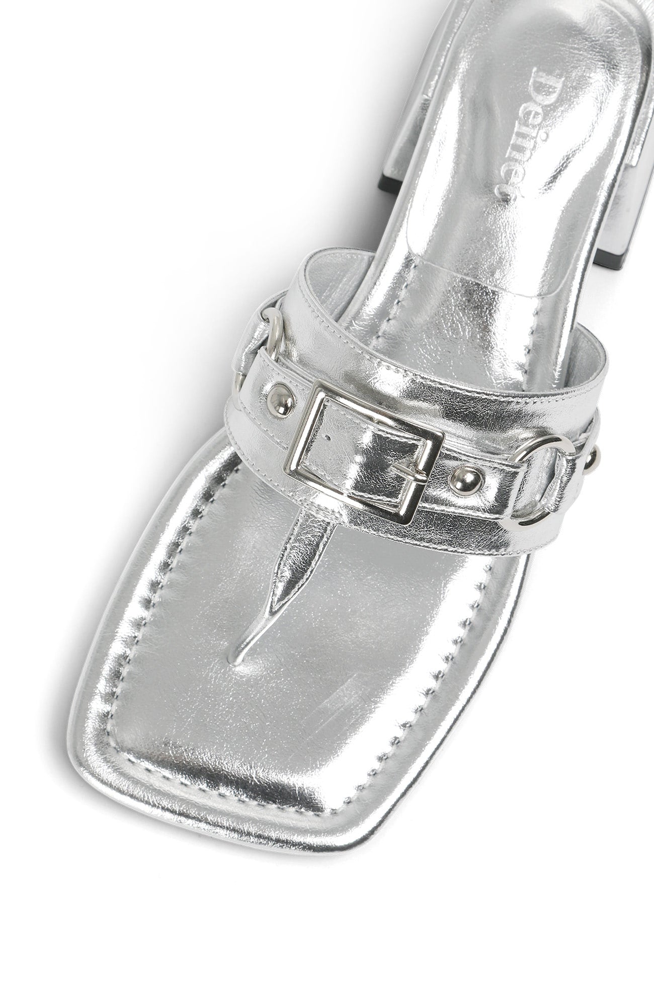 Deinet - STUD SQUARE FLIP FLOP IN SILVER