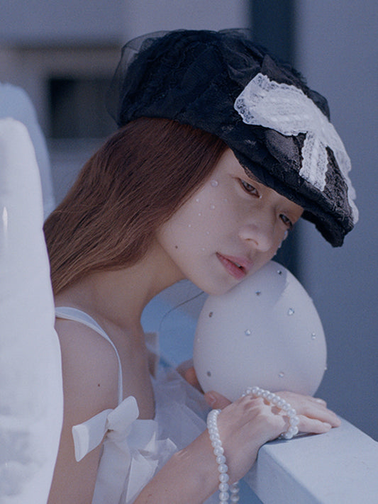 YUME FLAT CAP IN MONO