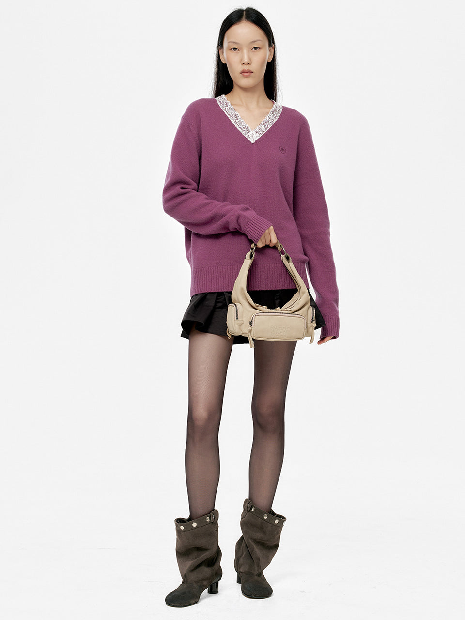 margesherwood - CITY HOBO EW MINI_nude nubuck