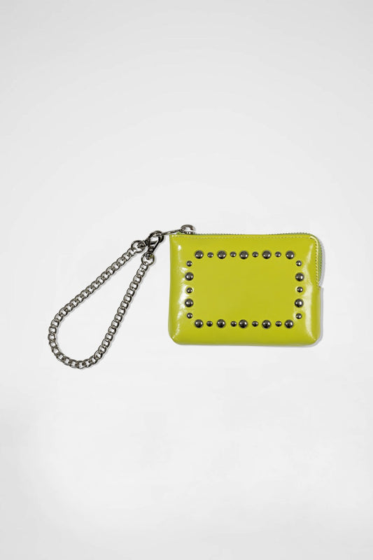 KHIHO - STUD POPO POUCH / LIME