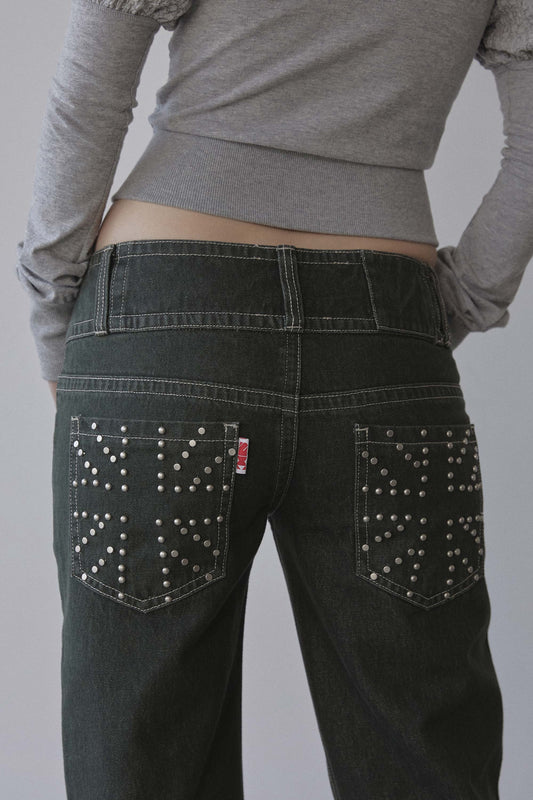 Sculptorpage - Union Jack Engineered Denim Indigo Gray