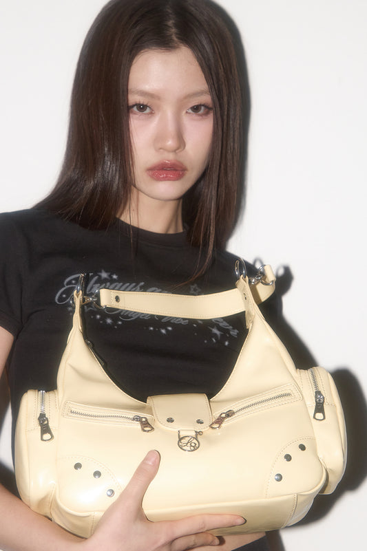 illigo - Ruby Stud Shoulder Bag Butter