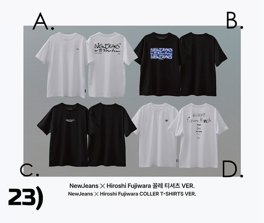 NewJeans X Hiroshi Fujiwara COLLER T-SHIRTS VER.