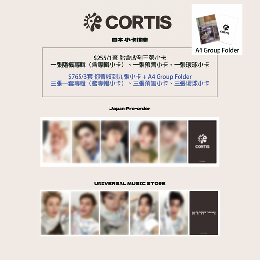 [環球] CORTIS The 1st EP [COLOR OUTSIDE THE LINES]  小卡拼車