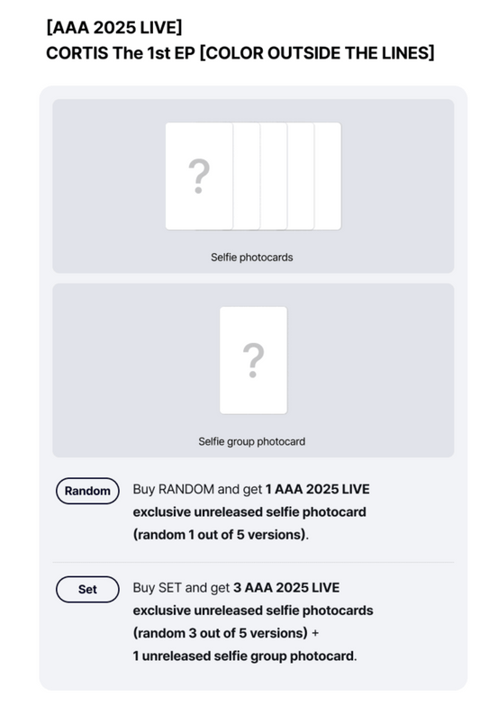 [Wevese]CORTIS The 1st EP [COLOR OUTSIDE THE LINES] [AAA 2025 LIVE]