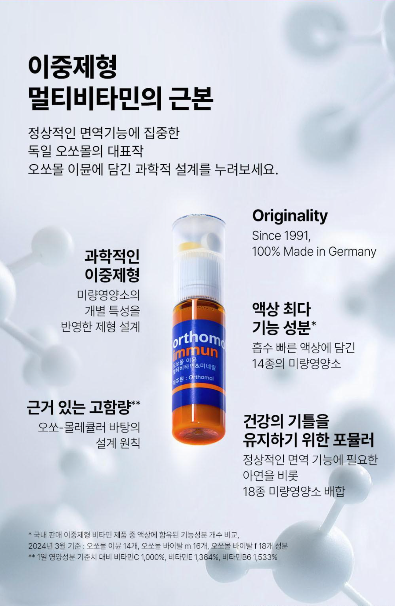 Orthomol Immun 免疫維他命飲 7+1 pc